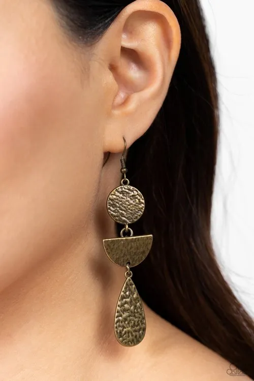 Paparazzi Jewelry Earrings Paparazzi Earring Artisanal Allure Brass