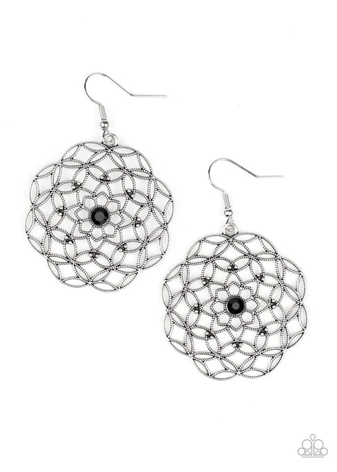Paparazzi Jewelry Earrings Paparazzi Earring Botanical Bash Black Paparazzi Jewelry Earrings Paparazzi Earring Botanical Bash Black