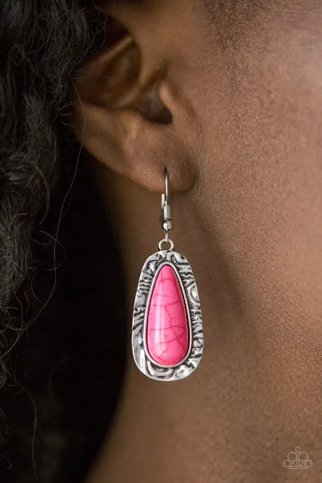 Paparazzi Jewelry Earrings Paparazzi Earring Cruzin Colorado Pink