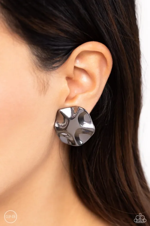 Paparazzi Jewelry Earrings Paparazzi Earring Destination Unknown Black