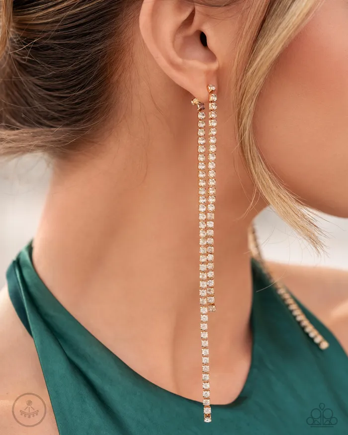 Paparazzi Jewelry Earrings Paparazzi Earring Elevated Elegance Gold