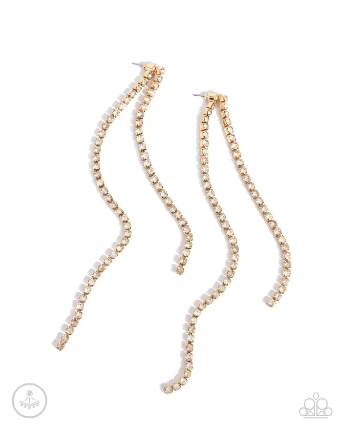 Paparazzi Jewelry Earrings Paparazzi Earring Elevated Elegance Gold