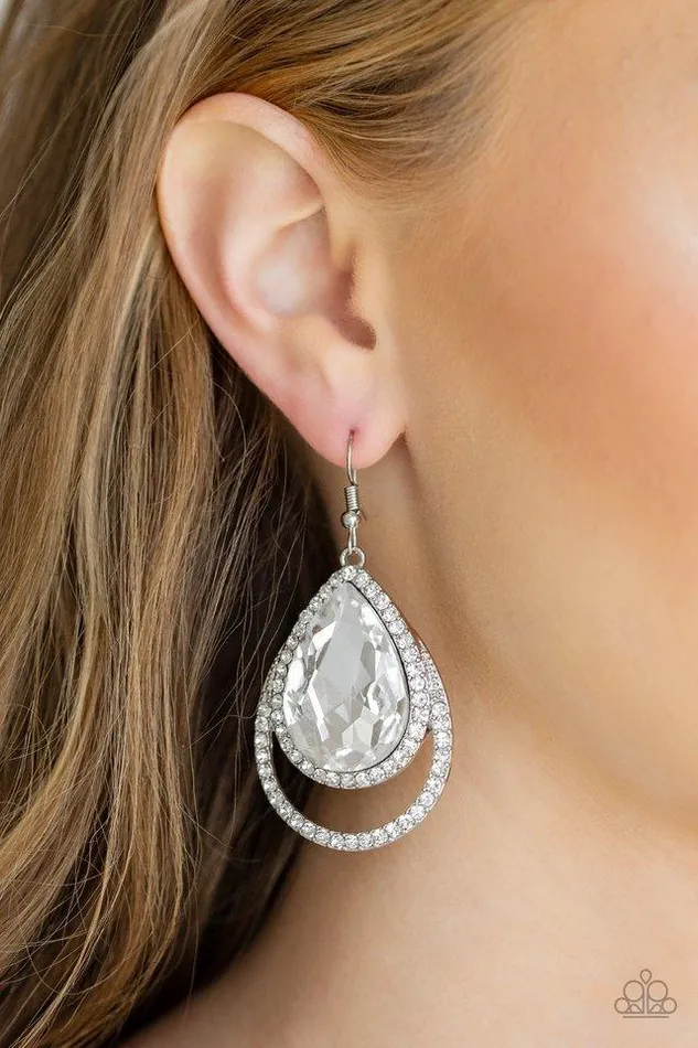 Paparazzi Jewelry Earrings Paparazzi Earring Famous White