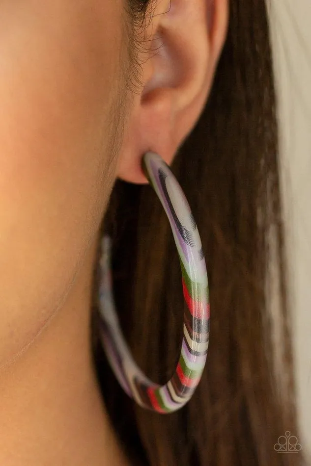 Paparazzi Jewelry Earrings Paparazzi Earring HAUTEBlooded Multi