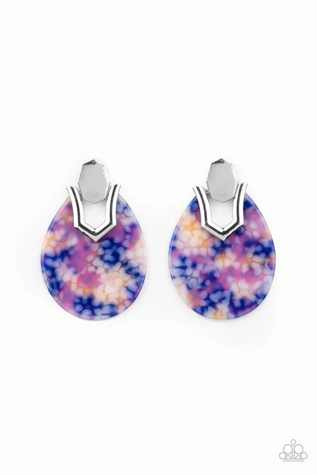 Paparazzi Jewelry Earrings Paparazzi Earring HAUTE Flash Blue Paparazzi Jewelry Earrings Paparazzi Earring HAUTE Flash Blue