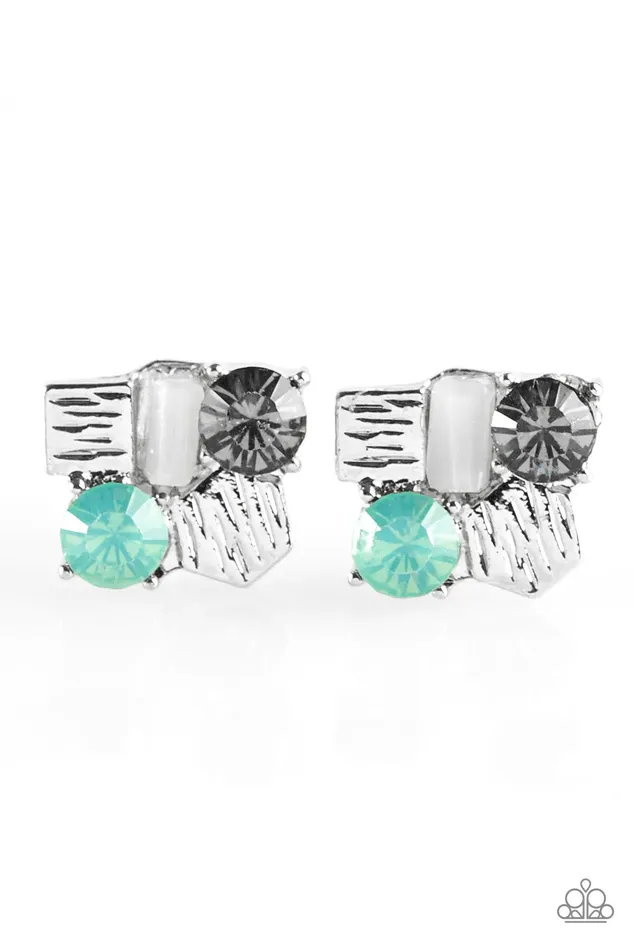 Paparazzi Jewelry Earrings Paparazzi Earring Ill BEAM Back Green