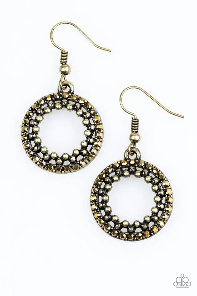 Paparazzi Jewelry Earrings Paparazzi Earring Light The Way Brass