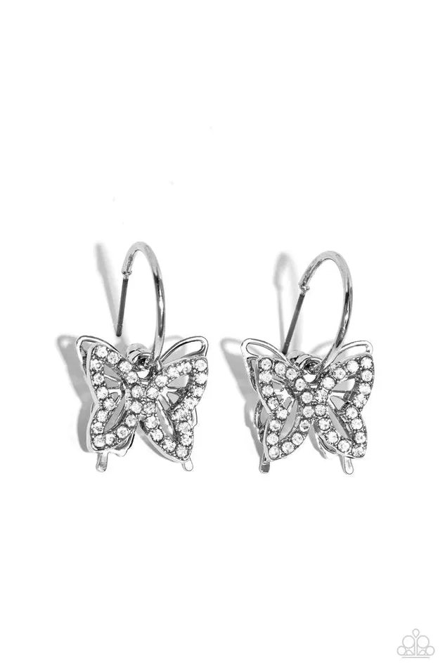 Paparazzi Jewelry Earrings Paparazzi Earring Lyrical Layers White Paparazzi Jewelry Earrings Paparazzi Earring Lyrical Layers White