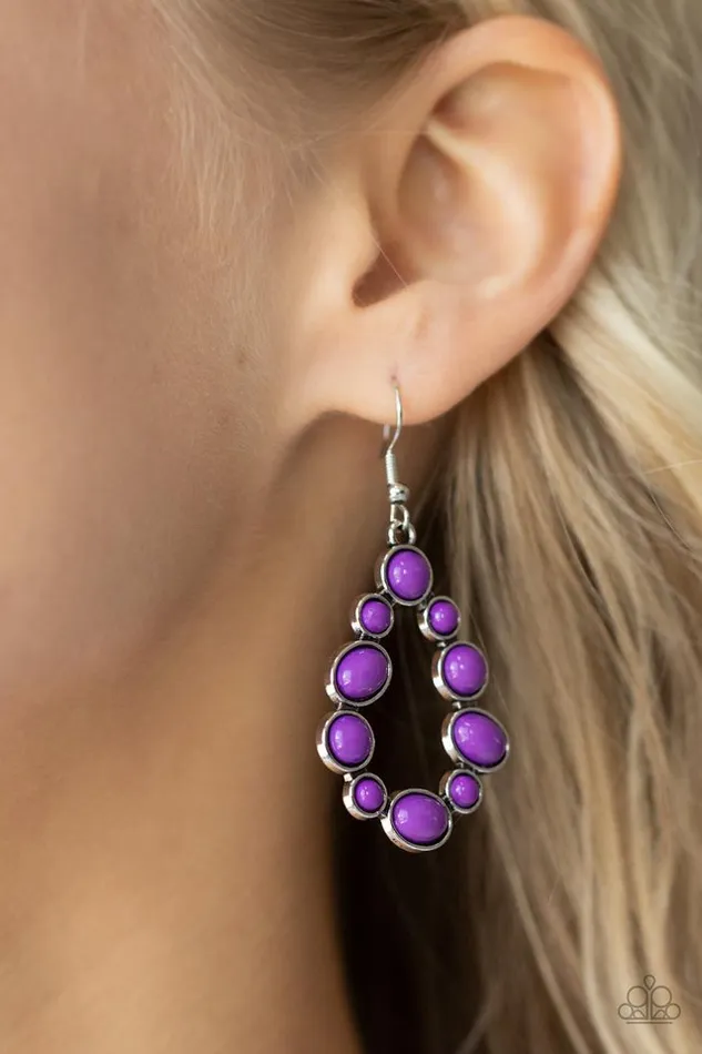 Paparazzi Jewelry Earrings Paparazzi Earring POPular Party Purple