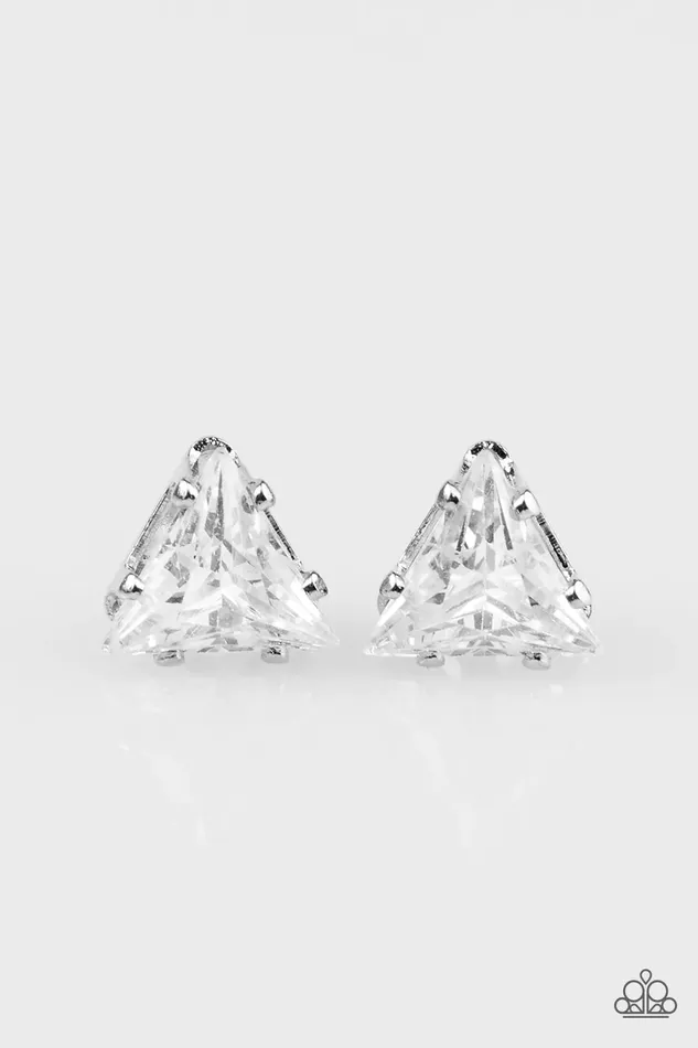 Paparazzi Jewelry Earrings Paparazzi Earring Prismatic Shine White