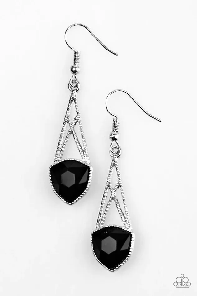 Paparazzi Jewelry Earrings Paparazzi Earring Radiating Romance Black