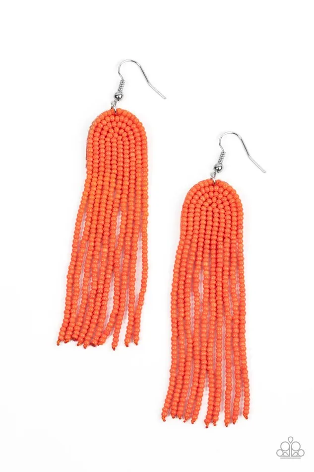 Paparazzi Jewelry Earrings Paparazzi Earring Right as RAINBOW Orange Paparazzi Jewelry Earrings Paparazzi Earring Right as RAINBOW Orange