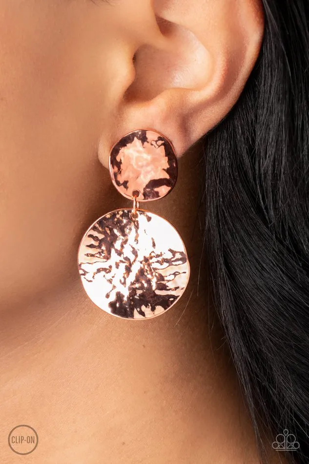 Paparazzi Jewelry Earrings Paparazzi Earring Rush Hour Copper