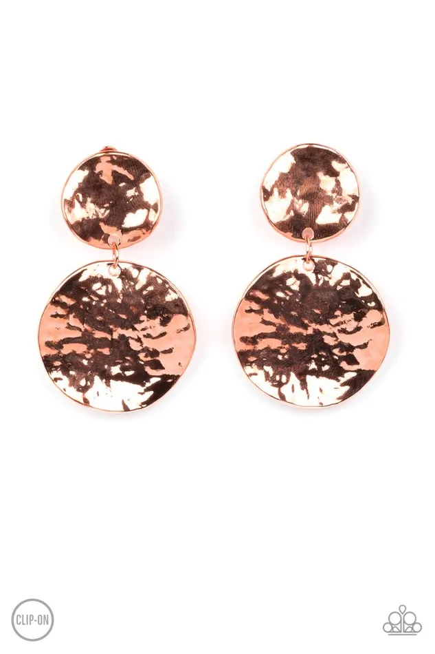 Paparazzi Jewelry Earrings Paparazzi Earring Rush Hour Copper Paparazzi Jewelry Earrings Paparazzi Earring Rush Hour Copper