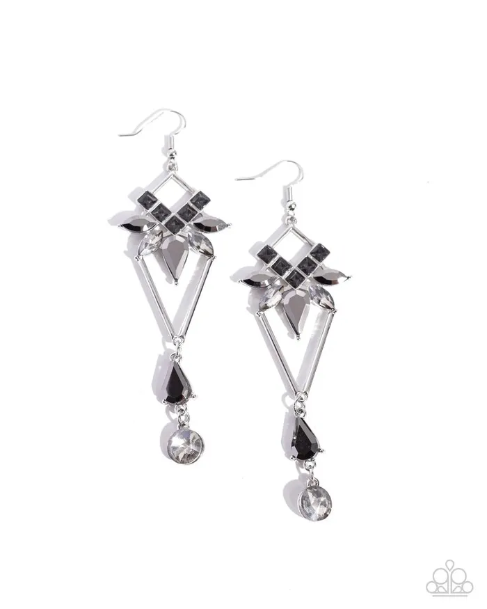 Paparazzi Jewelry Earrings Paparazzi Earring ShoulderDusting Shimmer Silver Paparazzi Jewelry Earrings Paparazzi Earring ShoulderDusting Shimmer Silver