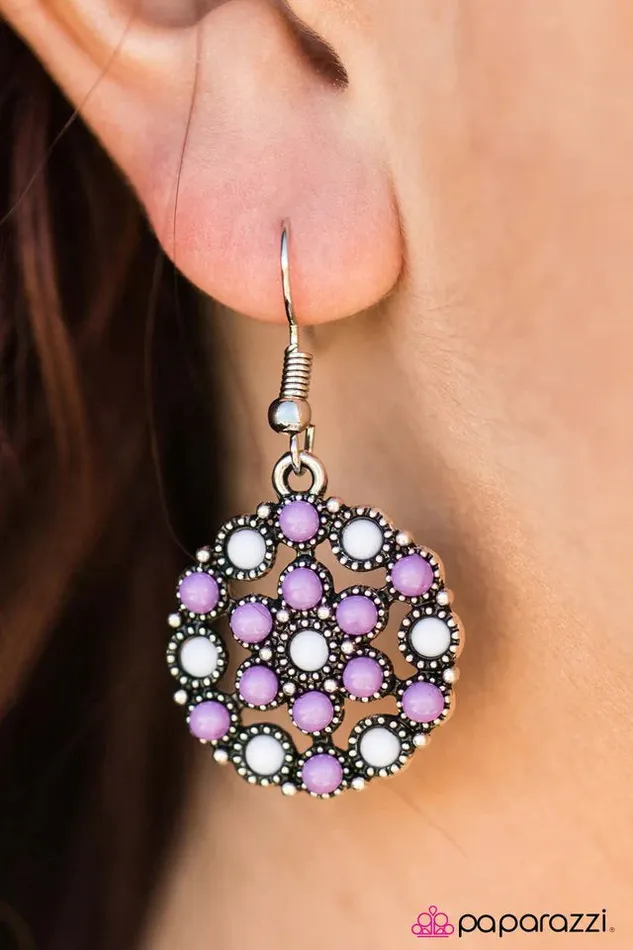 Paparazzi Jewelry Earrings Paparazzi Earring Summer Breeze Purple