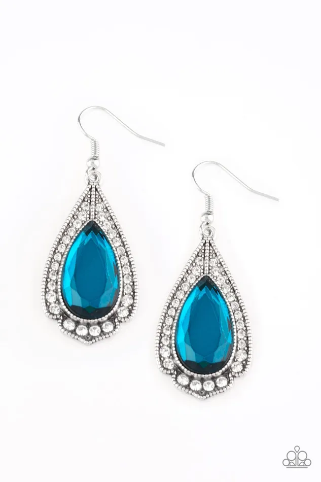 Paparazzi Jewelry Earrings Paparazzi Earring Superstar Stardom Blue