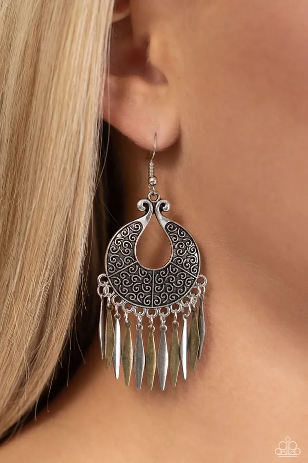 Paparazzi Jewelry Earrings Paparazzi Earring Tribal Charm Multi