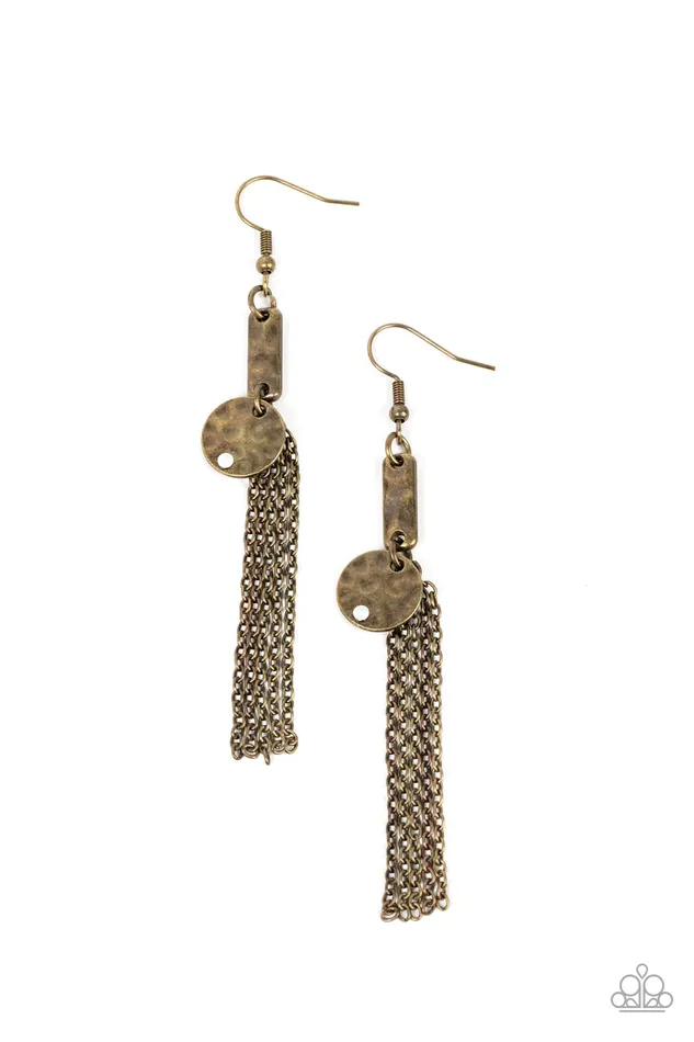 Paparazzi Jewelry Earrings Paparazzi Earring Twinkle Twinkle Little Trinket Brass