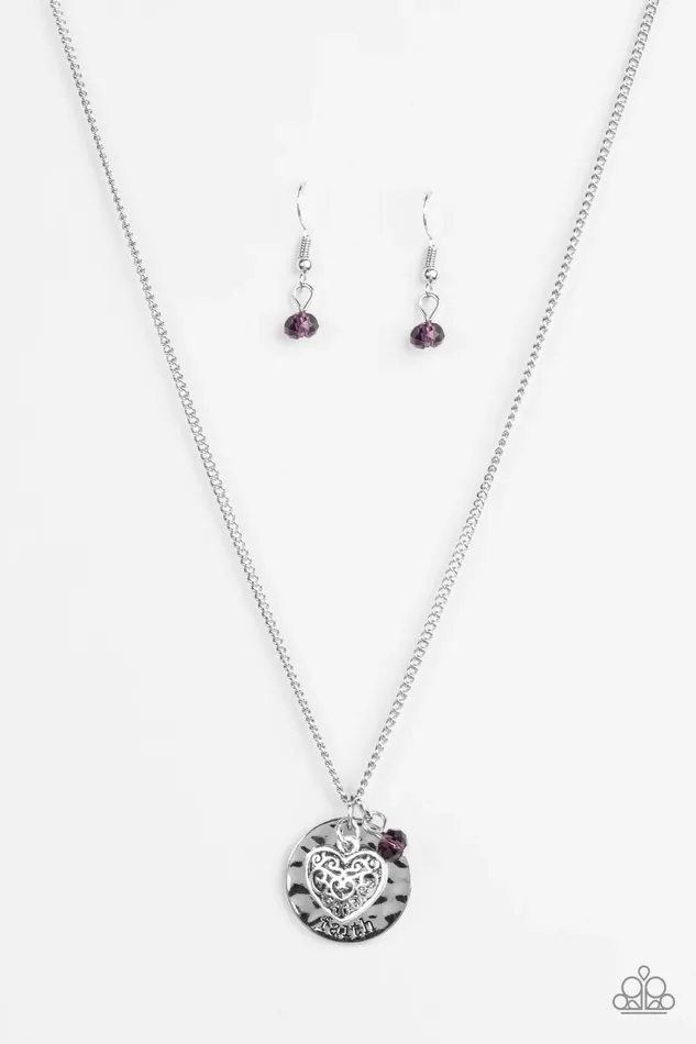 Paparazzi Jewelry Necklaces Paparazzi Necklace A Show Of Good Faith Purple