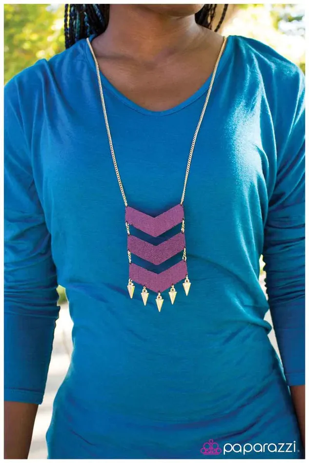 Paparazzi Jewelry Necklaces Paparazzi Necklace A Taste for Danger Purple
