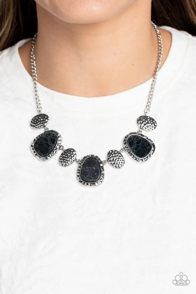 Paparazzi Jewelry Necklaces Paparazzi Necklace Badlands Border Black