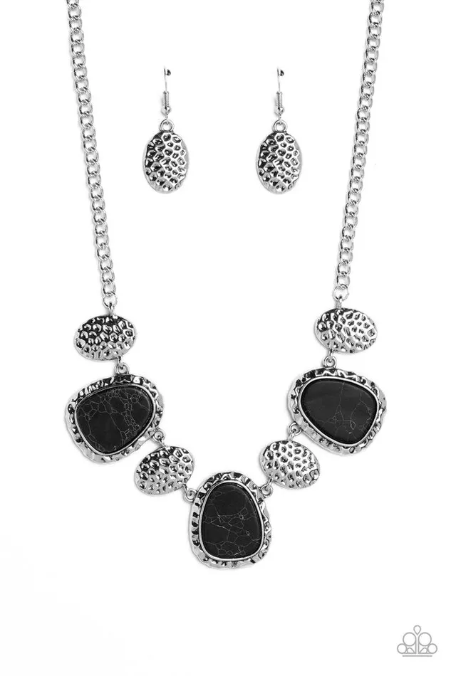 Paparazzi Jewelry Necklaces Paparazzi Necklace Badlands Border Black