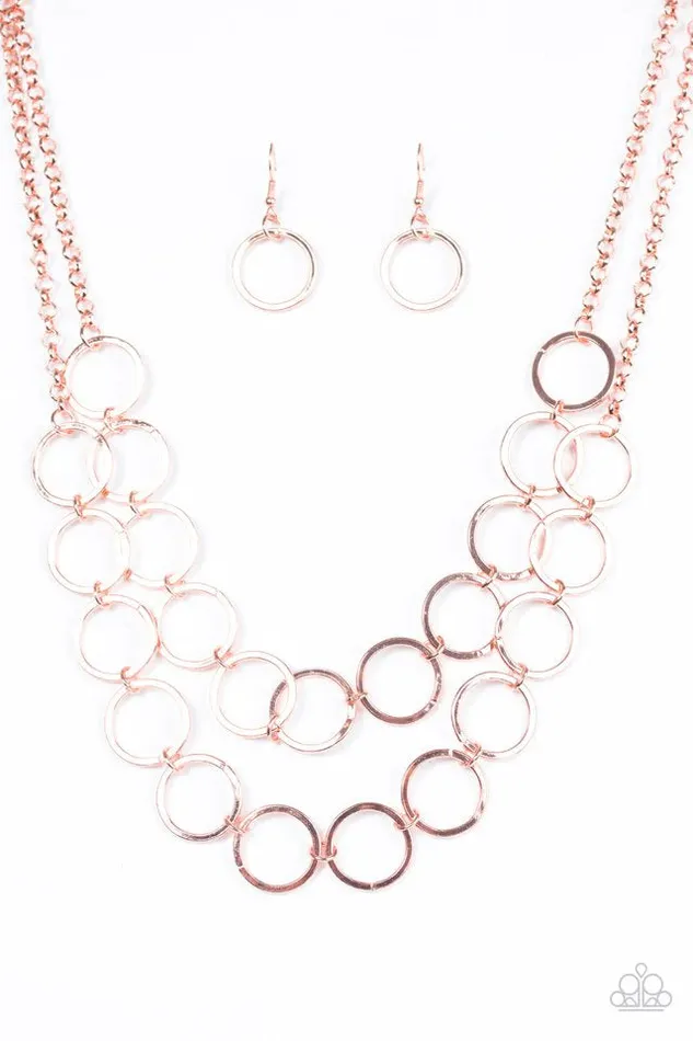 Paparazzi Jewelry Necklaces Paparazzi Necklace BLING The Alarm Copper