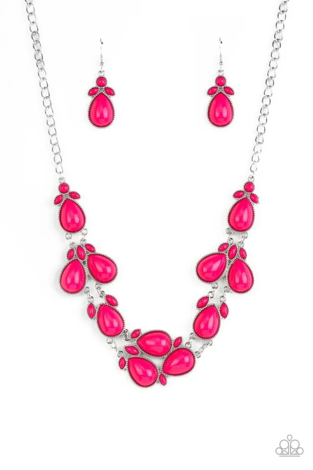 Paparazzi Jewelry Necklaces Paparazzi Necklace Botanical Banquet Pink Paparazzi Jewelry Necklaces Paparazzi Necklace Botanical Banquet Pink