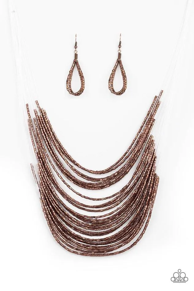 Paparazzi Jewelry Necklaces Paparazzi Necklace Catwalk Queen Copper