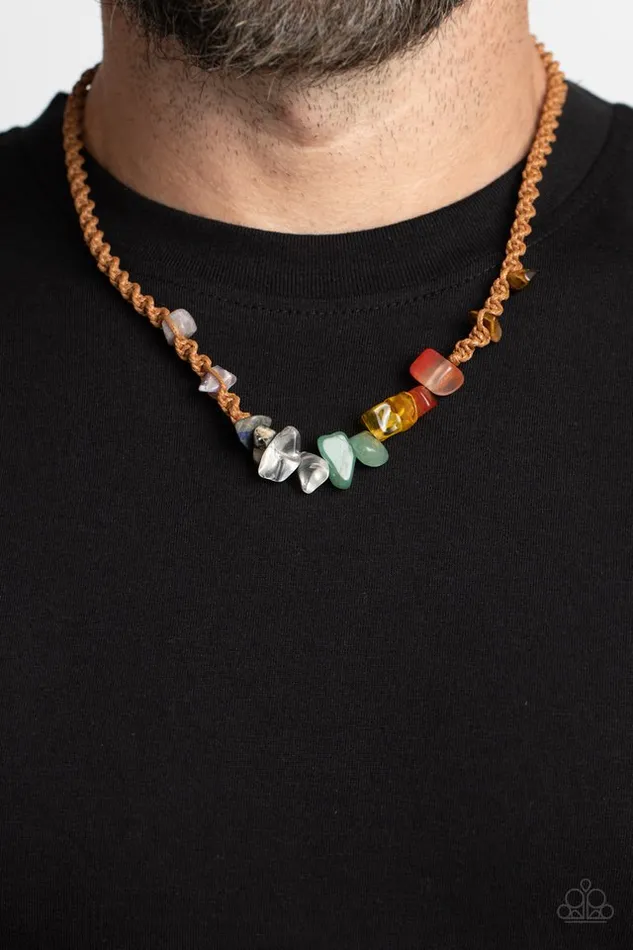 Paparazzi Jewelry Necklaces Paparazzi Necklace Chiseled Craving Brown
