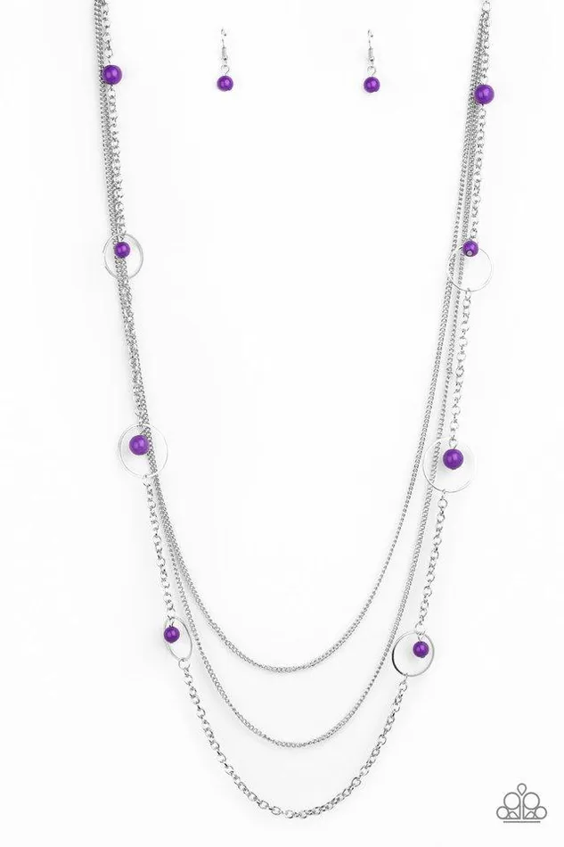 Paparazzi Jewelry Necklaces Paparazzi Necklace Collectively Carefree Purple