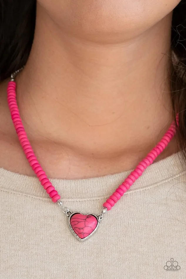 Paparazzi Jewelry Necklaces Paparazzi Necklace Country Sweetheart Pink