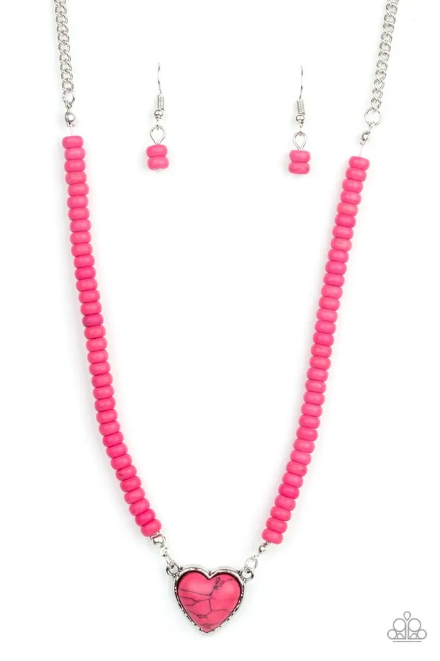 Paparazzi Jewelry Necklaces Paparazzi Necklace Country Sweetheart Pink Paparazzi Jewelry Necklaces Paparazzi Necklace Country Sweetheart Pink