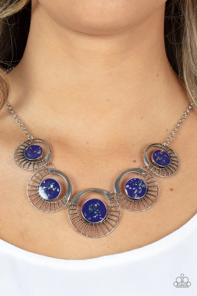 Paparazzi Jewelry Necklaces Paparazzi Necklace Elliptical Effervescence Purple