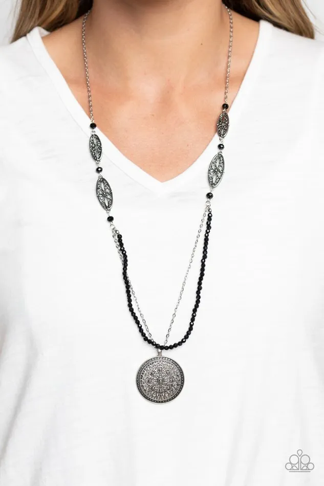 Paparazzi Jewelry Necklaces Paparazzi Necklace Garden of Grace Black Paparazzi Jewelry Necklaces Paparazzi Necklace Garden of Grace Black