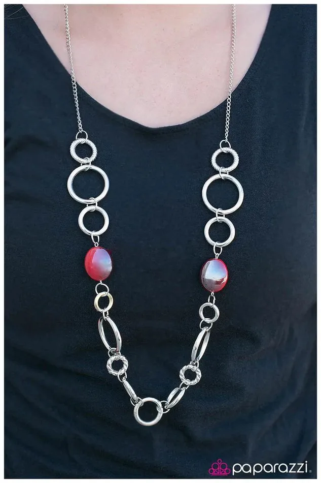 Paparazzi Jewelry Necklaces Paparazzi Necklace Global Warming Red