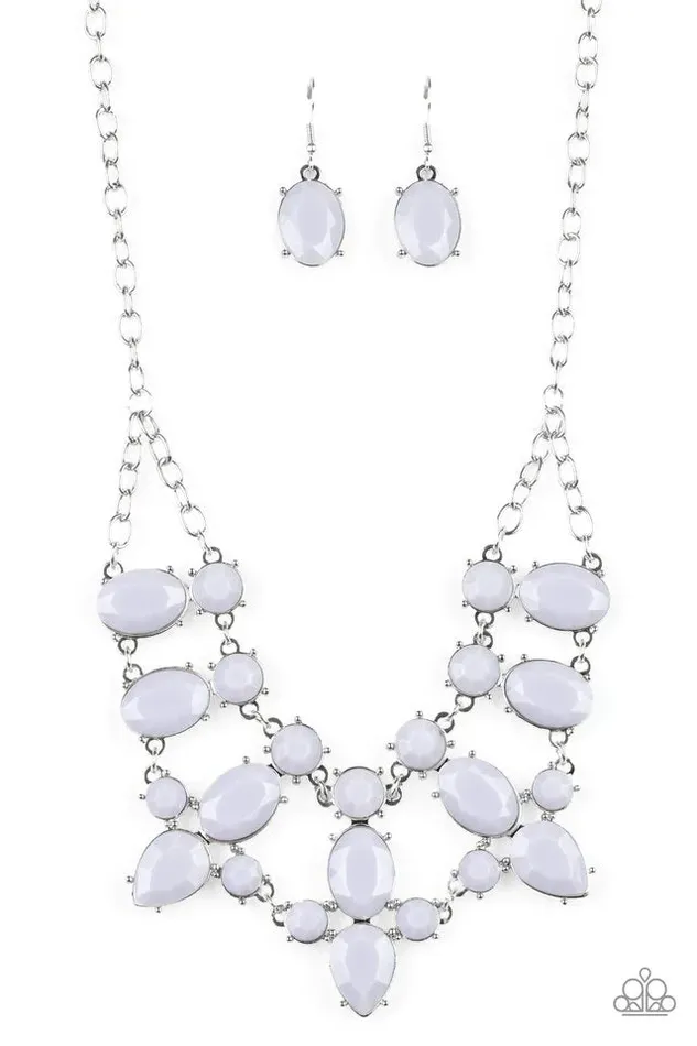 Paparazzi Jewelry Necklaces Paparazzi Necklace Goddess Glow Silver