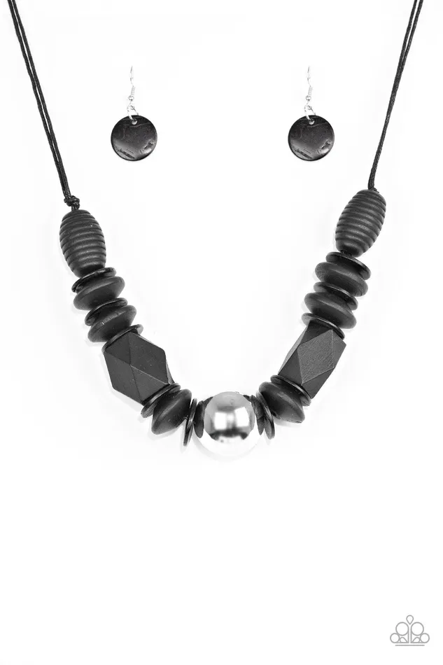 Paparazzi Jewelry Necklaces Paparazzi Necklace Grand Turks Getaway Black