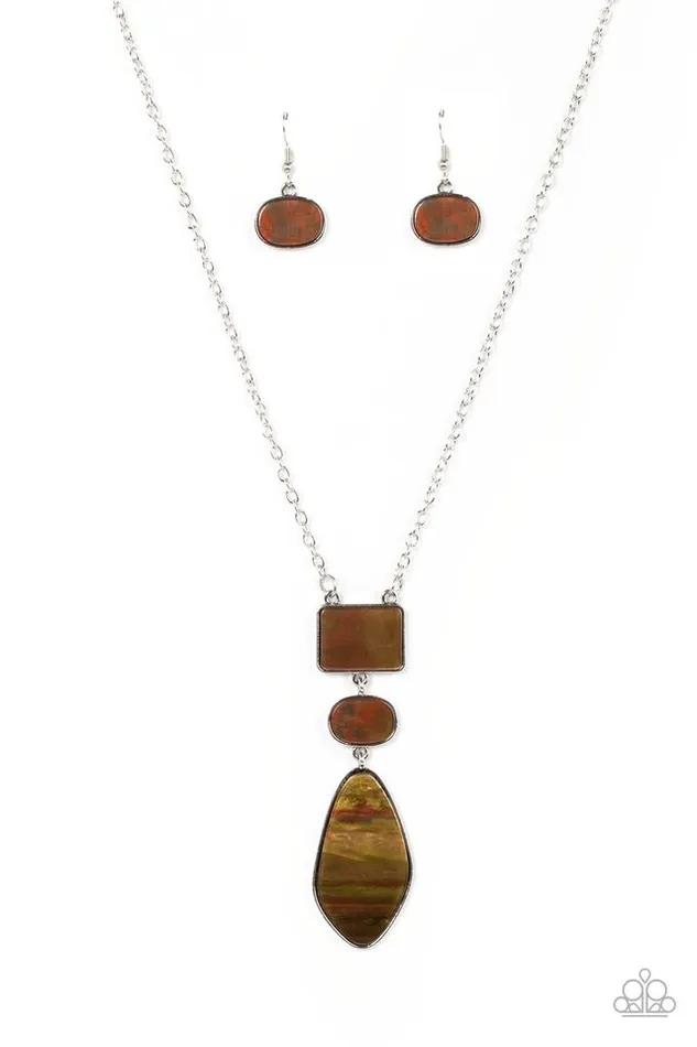 Paparazzi Jewelry Necklaces Paparazzi Necklace Hidden Cove Brown Paparazzi Jewelry Necklaces Paparazzi Necklace Hidden Cove Brown
