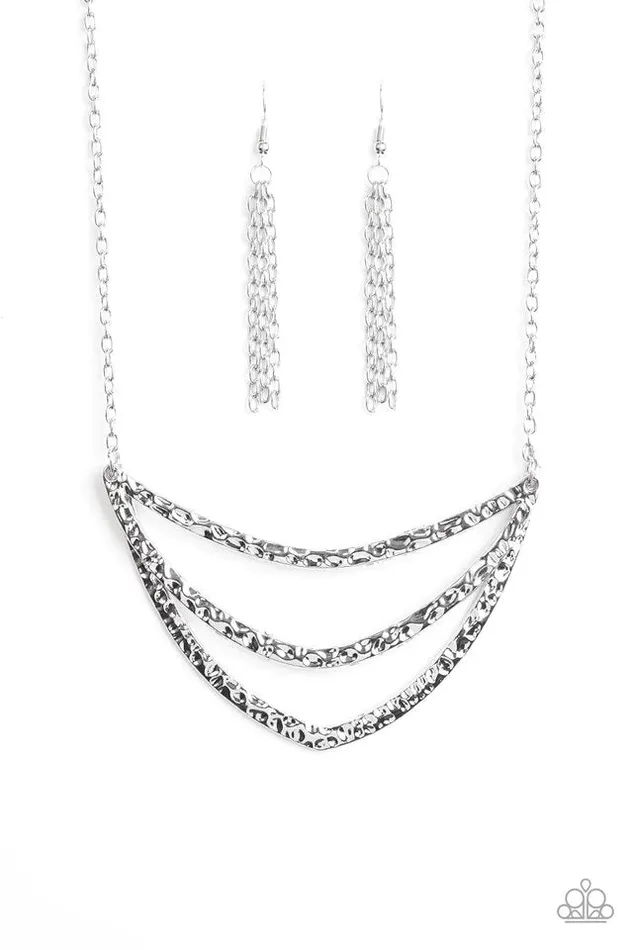 Paparazzi Jewelry Necklaces Paparazzi Necklace Jungle Rumble Silver