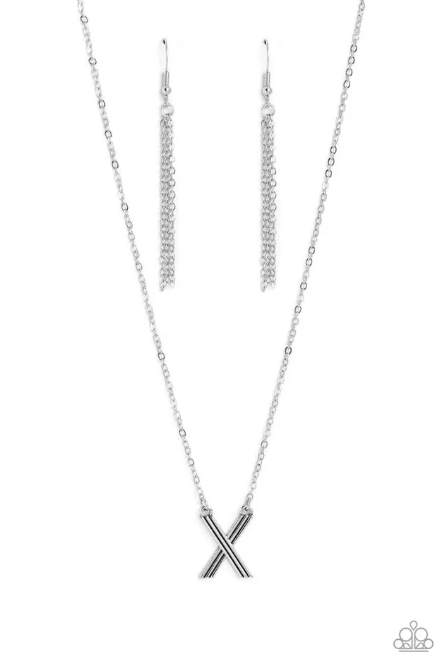 Paparazzi Jewelry Necklaces Paparazzi Necklace Leave Your Initials Silver X Paparazzi Jewelry Necklaces Paparazzi Necklace Leave Your Initials Silver X
