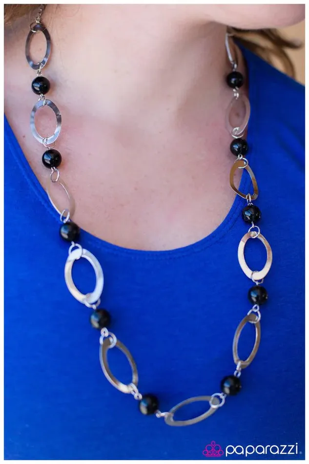 Paparazzi Jewelry Necklaces Paparazzi Necklace Leisurely Luminous Black