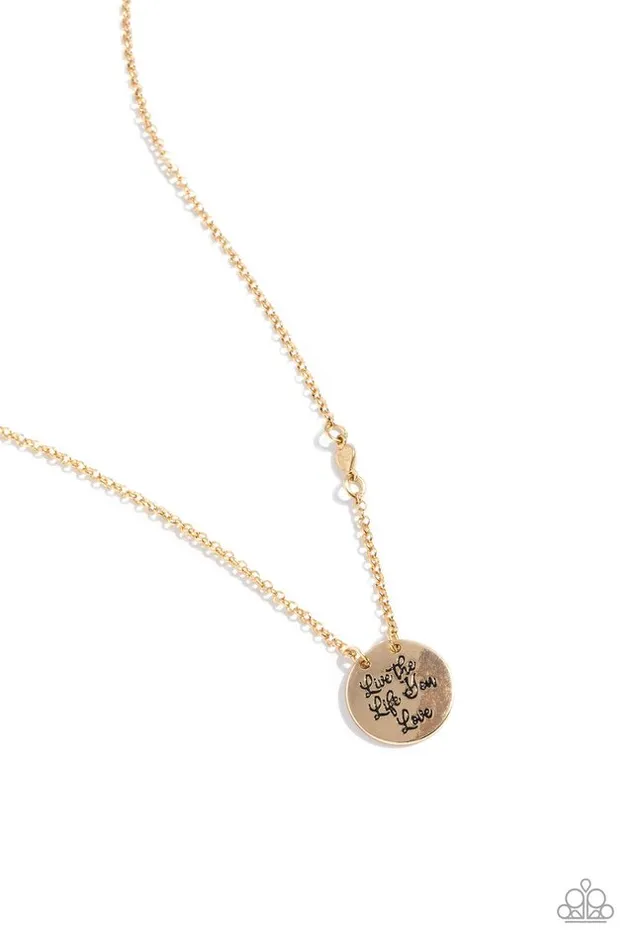 Paparazzi Jewelry Necklaces Paparazzi Necklace Live The Life You Love Gold Paparazzi Jewelry Necklaces Paparazzi Necklace Live The Life You Love Gold
