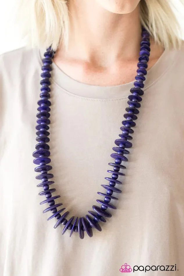 Paparazzi Jewelry Necklaces Paparazzi Necklace Maui Mai Tai Purple