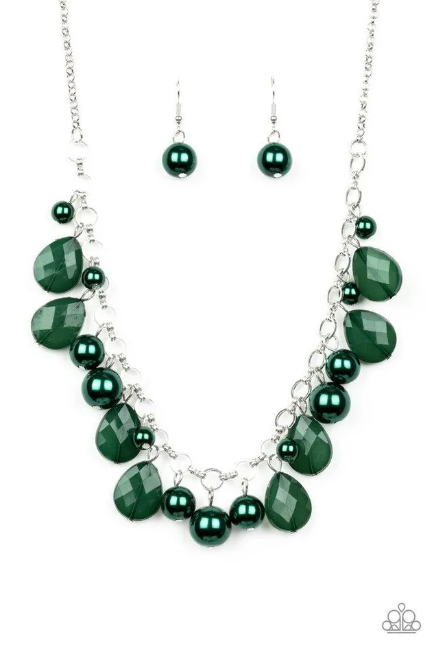 Paparazzi Jewelry Necklaces Paparazzi Necklace Pacific Posh Green