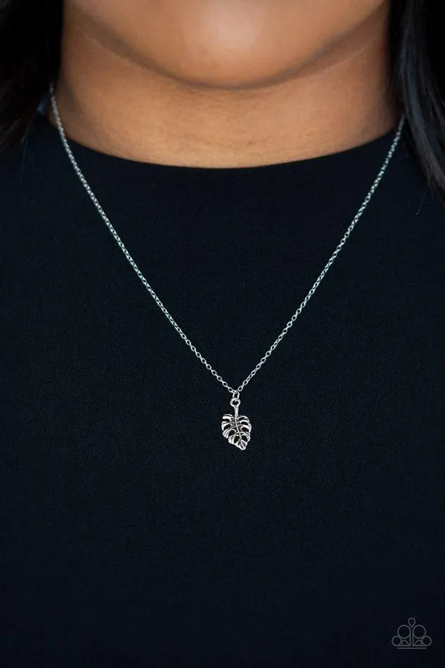 Paparazzi Jewelry Necklaces Paparazzi Necklace Palm Tree Retreat Silver