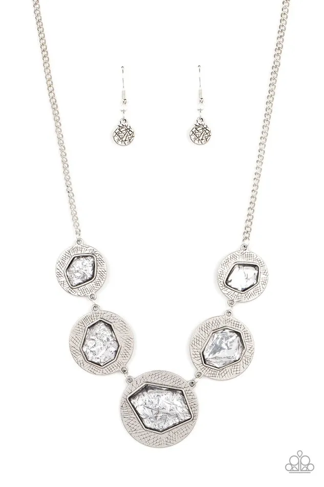 Paparazzi Jewelry Necklaces Paparazzi Necklace Raw Charisma Silver Paparazzi Jewelry Necklaces Paparazzi Necklace Raw Charisma Silver