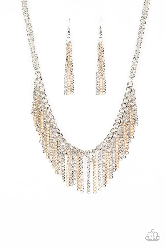 Paparazzi Jewelry Necklaces Paparazzi Necklace Retro Edge Multi