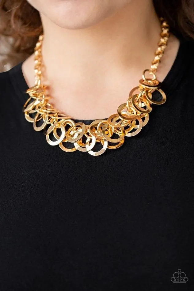 Paparazzi Jewelry Necklaces Paparazzi Necklace Ringing In The Bling Gold